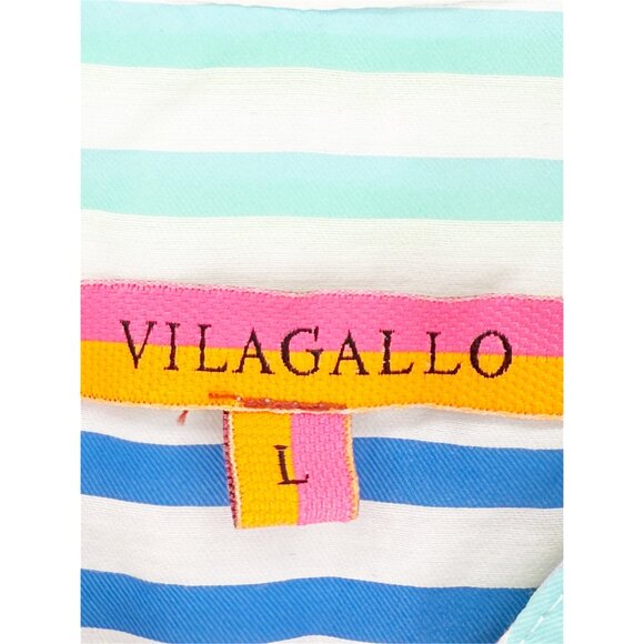 Vilagallo Women's NEON Stripe Shirt Dress - Picture 7 of 9